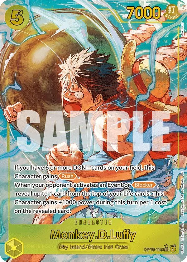 Monkey.D.Luffy, Adventure on Kami's Island OP15-119