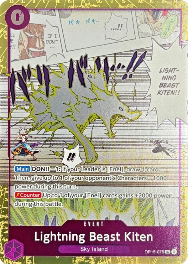 Lightning Beast Kiten, Adventure on Kami's Island OP15-076