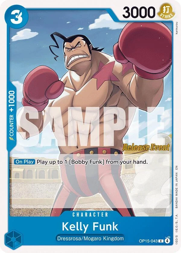 Kelly Funk, Adventure on Kami's Island Release Event Cards OP15-043