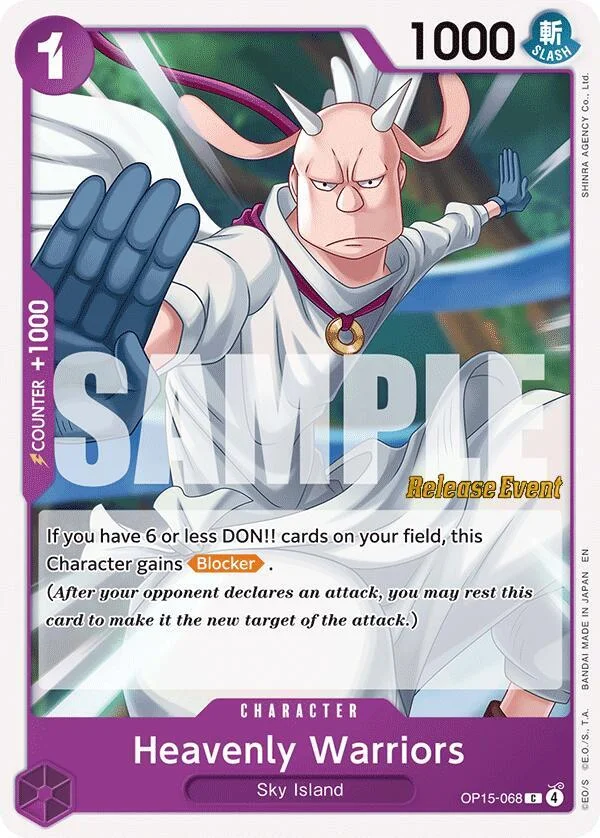 Heavenly Warriors, Adventure on Kami's Island Release Event Cards OP15-068