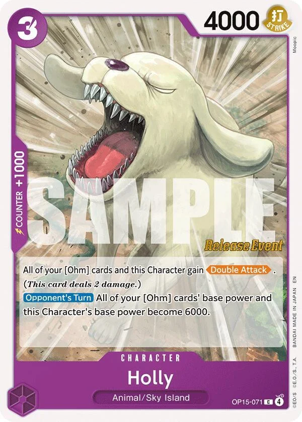 Holly, Adventure on Kami's Island Release Event Cards OP15-071