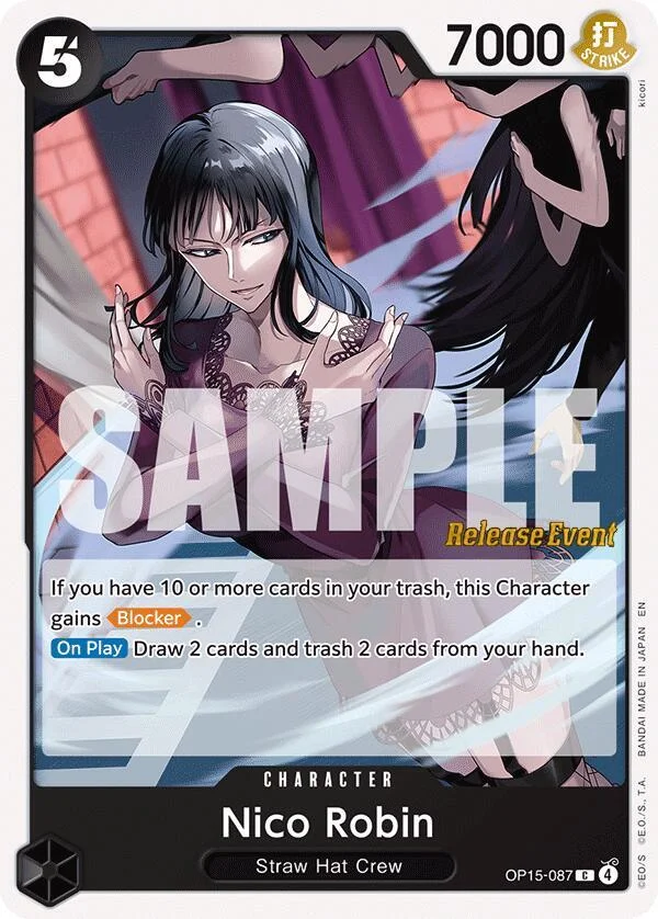 Nico Robin, Adventure on Kami's Island Release Event Cards OP15-087