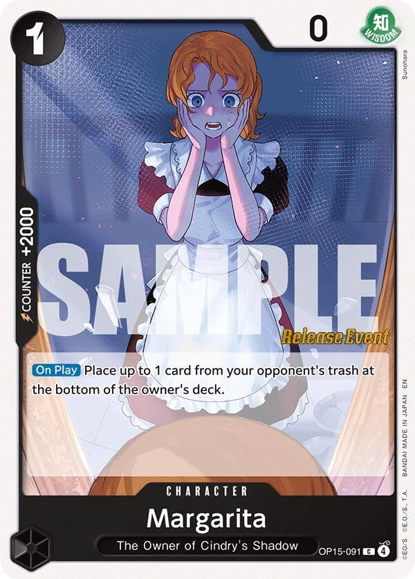 Margarita, Adventure on Kami's Island Release Event Cards OP15-091