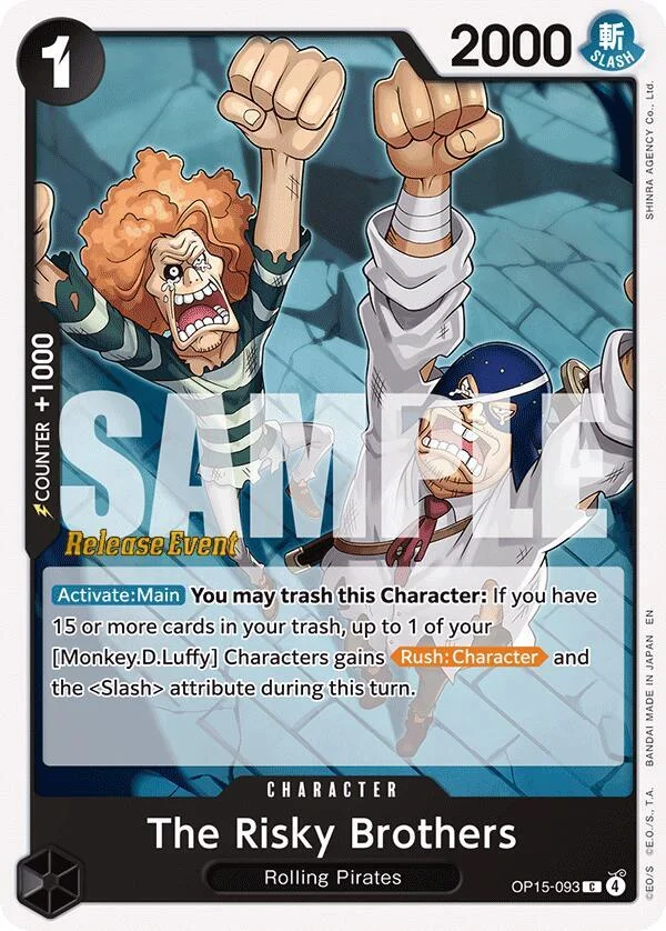 The Risky Brothers, Adventure on Kami's Island Release Event Cards OP15-093