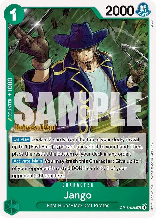 Jango, Adventure on Kami's Island Release Event Cards OP15-026