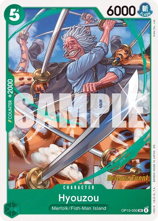Hyouzou, Adventure on Kami's Island Release Event Cards OP15-030