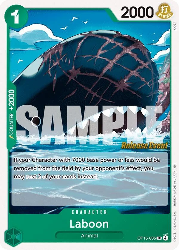 Laboon, Adventure on Kami's Island Release Event Cards OP15-035