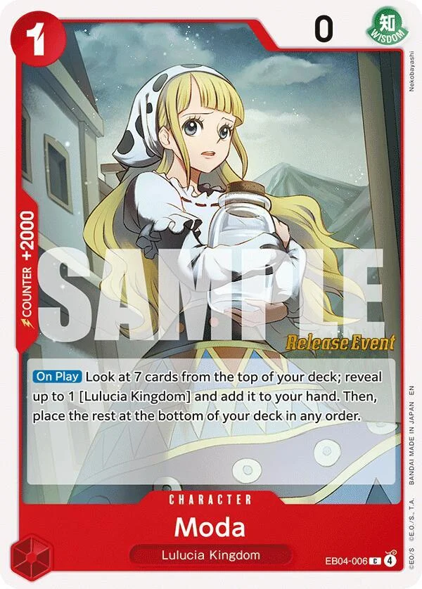 Moda, Adventure on Kami's Island Release Event Cards EB04-006