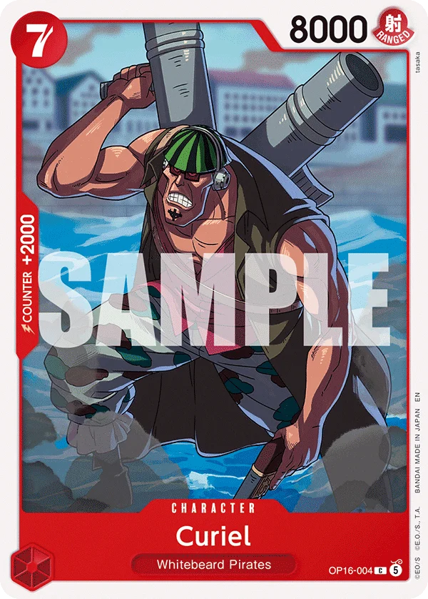 Curiel, The Time of Battle Release Event Cards OP16-004