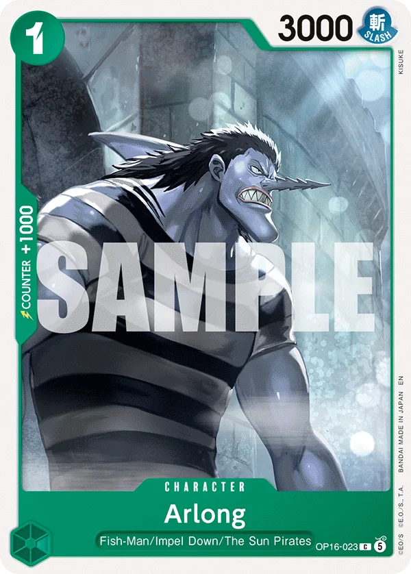 Arlong, The Time of Battle Release Event Cards OP16-023