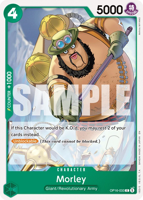 Morley, The Time of Battle Release Event Cards OP16-033