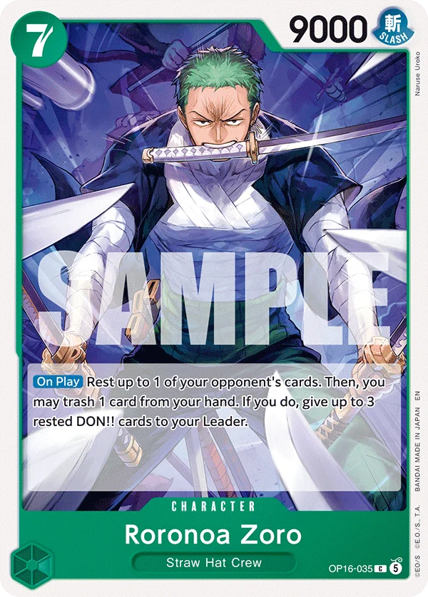 Roronoa Zoro, The Time of Battle Release Event Cards OP16-035