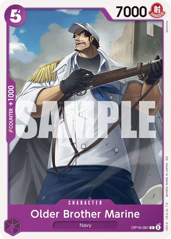 Older Brother Marine, The Time of Battle Release Event Cards OP16-061