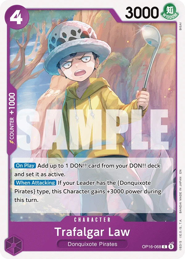 Trafalgar Law, The Time of Battle Release Event Cards OP16-068