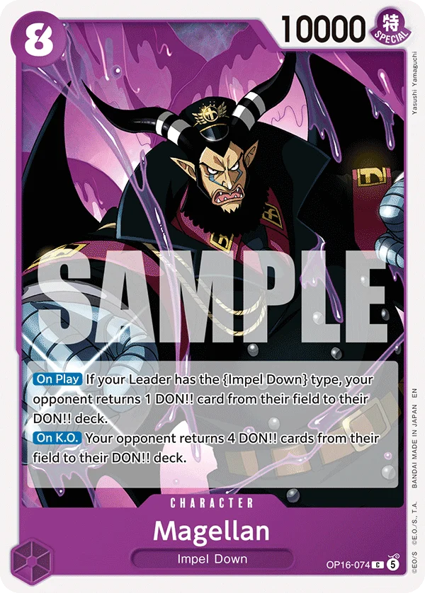 Magellan, The Time of Battle Release Event Cards OP16-074