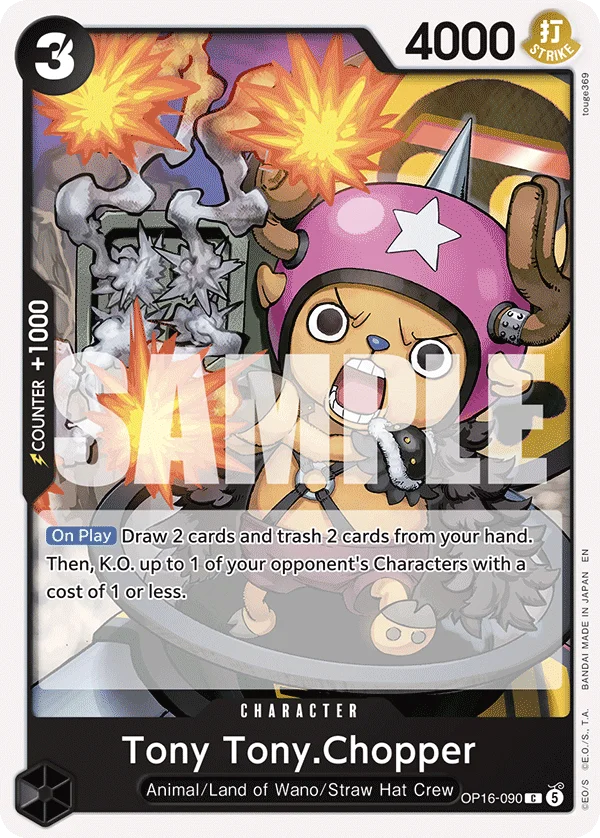 Tony Tony.Chopper, The Time of Battle Release Event Cards OP16-090