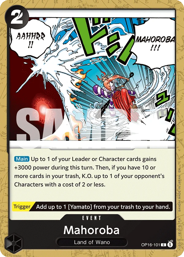 Mahoroba, The Time of Battle Release Event Cards OP16-101