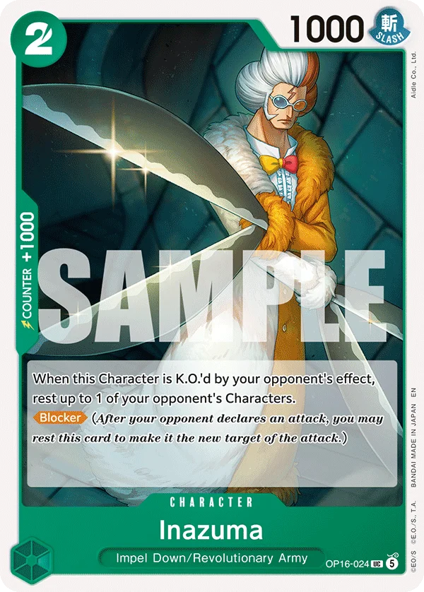 Inazuma, The Time of Battle Release Event Cards OP16-024