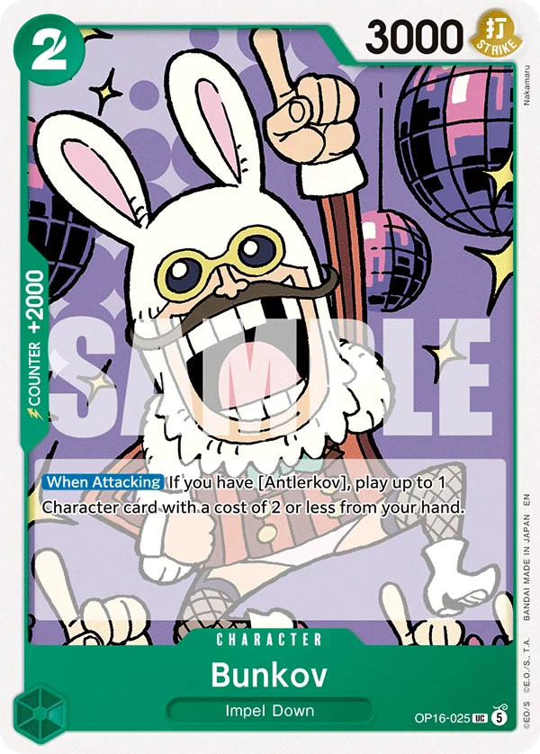 Bunkov, The Time of Battle Release Event Cards OP16-025