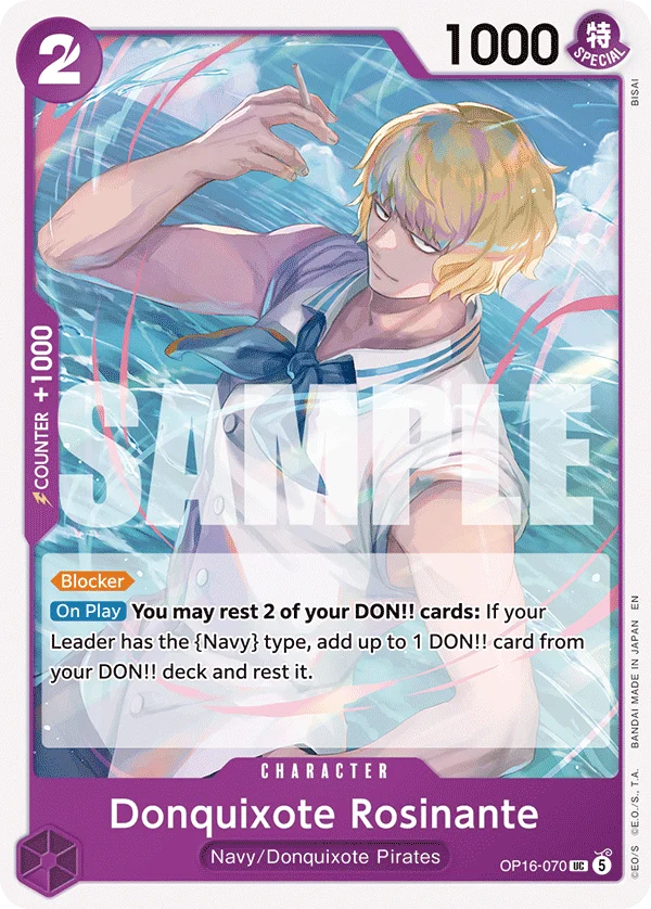 Donquixote Rosinante, The Time of Battle Release Event Cards OP16-070