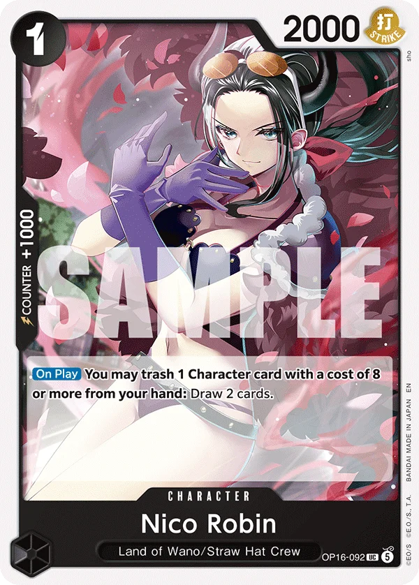 Nico Robin, The Time of Battle Release Event Cards OP16-092