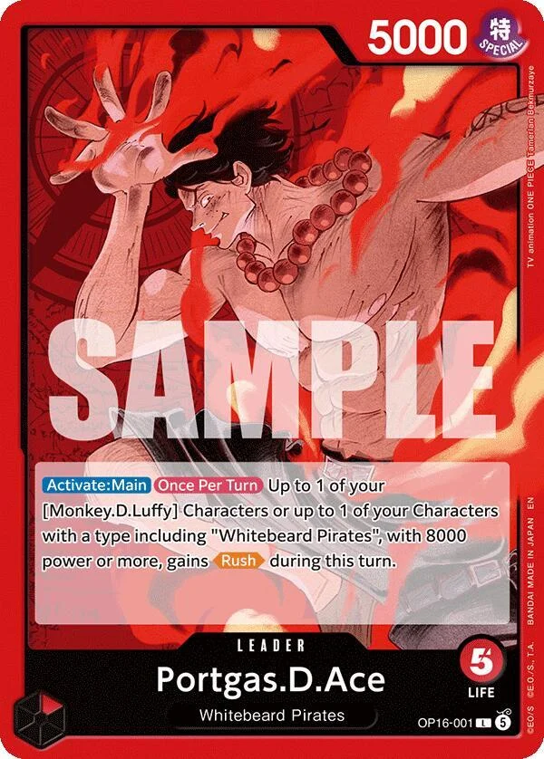 Portgas.D.Ace, The Time of Battle OP16-001