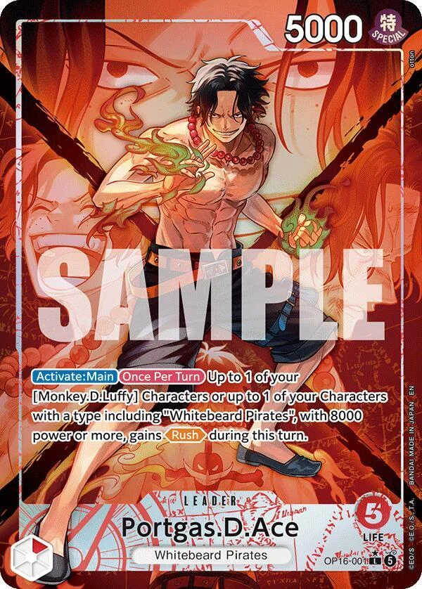 Portgas.D.Ace, The Time of Battle OP16-001