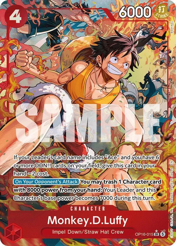 Monkey.D.Luffy, The Time of Battle OP16-015