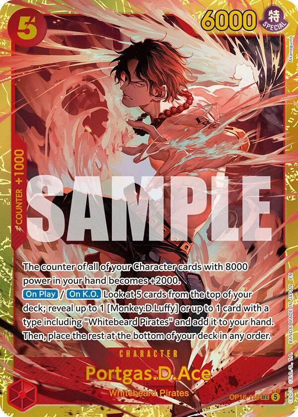 Portgas.D.Ace, The Time of Battle OP16-118