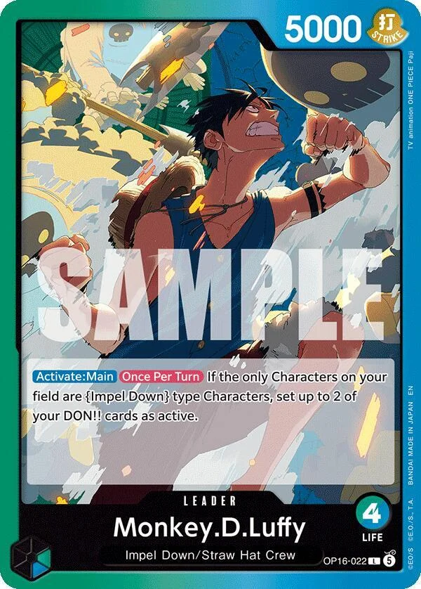 Monkey.D.Luffy, The Time of Battle OP16-022
