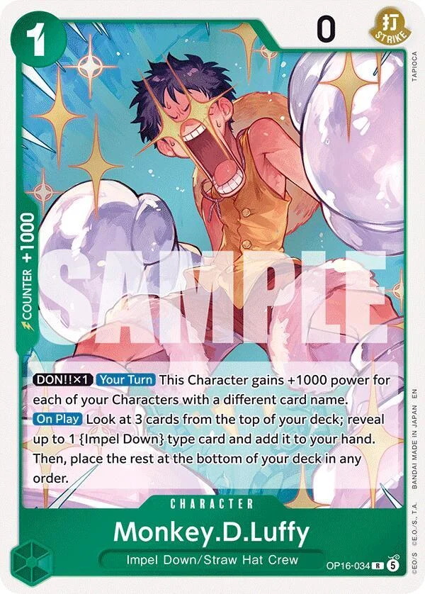 Monkey.D.Luffy, The Time of Battle OP16-034
