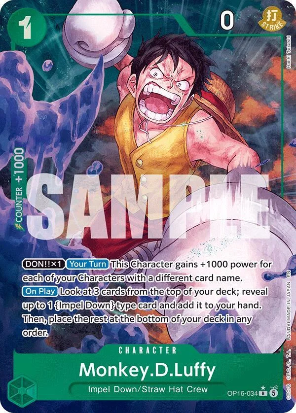Monkey.D.Luffy, The Time of Battle OP16-034