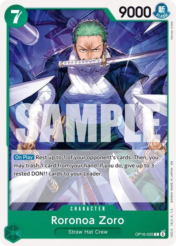Roronoa Zoro, The Time of Battle OP16-035