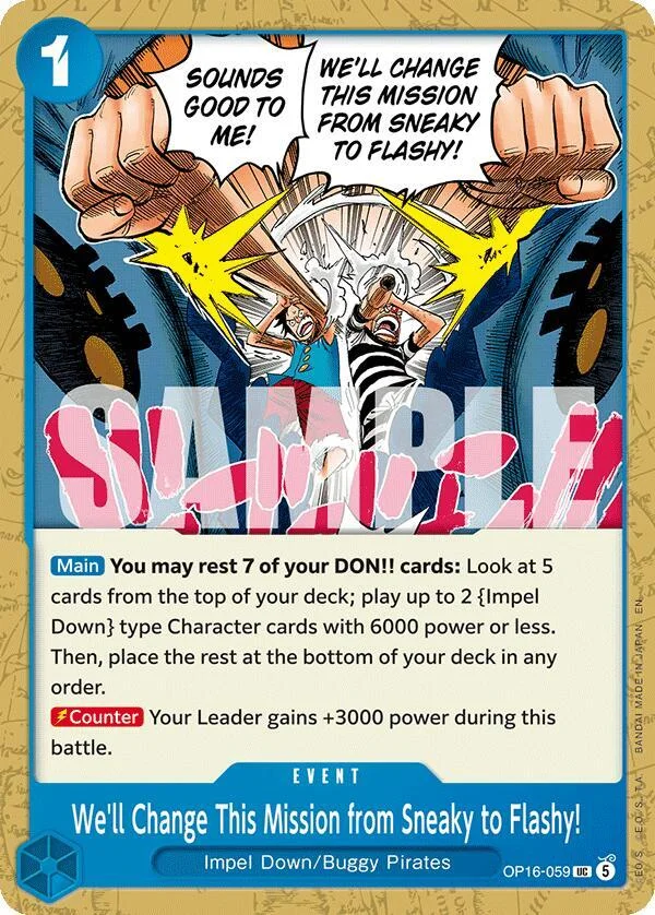 We'll Change This Mission from Sneaky to Flashy!, The Time of Battle OP16-059