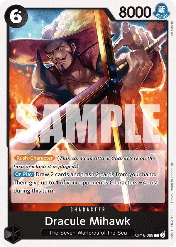 Dracule Mihawk, The Time of Battle OP16-089