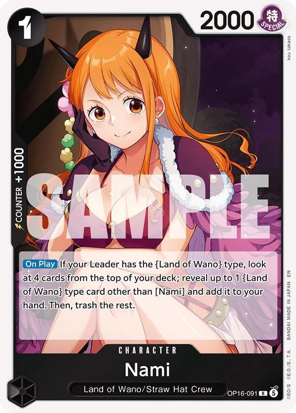 Nami, The Time of Battle OP16-091
