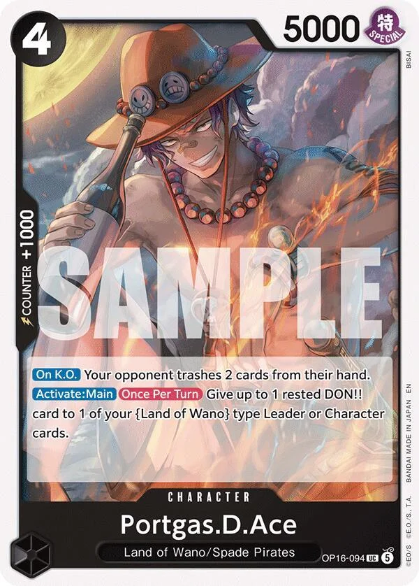 Portgas.D.Ace, The Time of Battle OP16-094