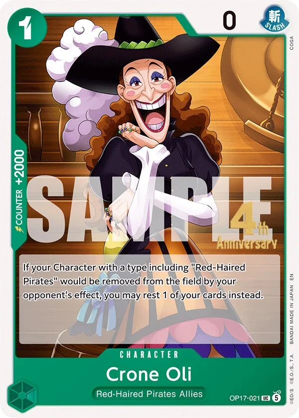 Crone Oli, The World's Strongest Warriors Release Event Cards OP17-021