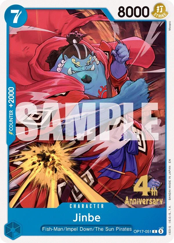 Jinbe, The World's Strongest Warriors Release Event Cards OP17-051