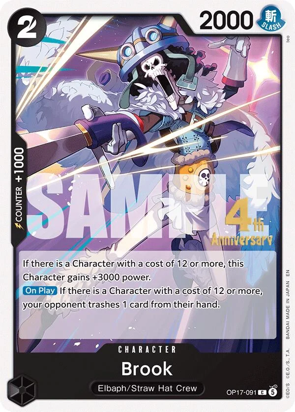 Brook, The World's Strongest Warriors Release Event Cards OP17-091
