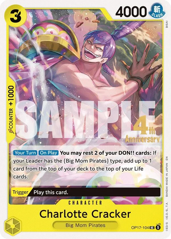 Charlotte Cracker, The World's Strongest Warriors Release Event Cards OP17-104
