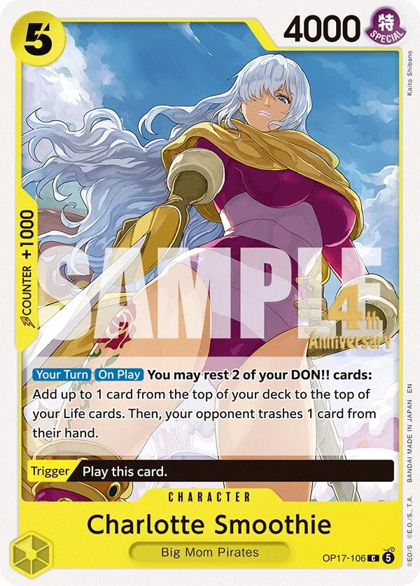 Charlotte Smoothie, The World's Strongest Warriors Release Event Cards OP17-106
