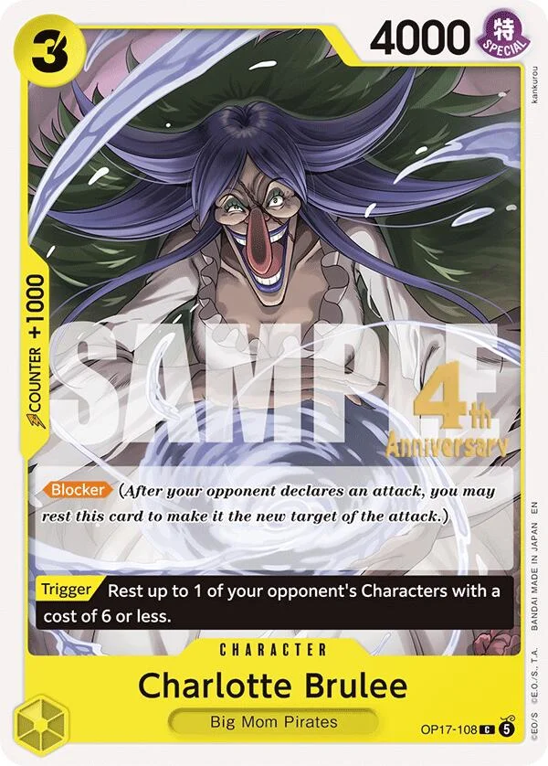 Charlotte Brulee, The World's Strongest Warriors Release Event Cards OP17-108
