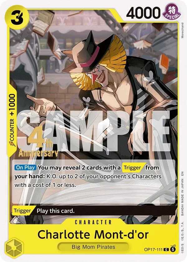Charlotte Mont-d'or, The World's Strongest Warriors Release Event Cards OP17-111