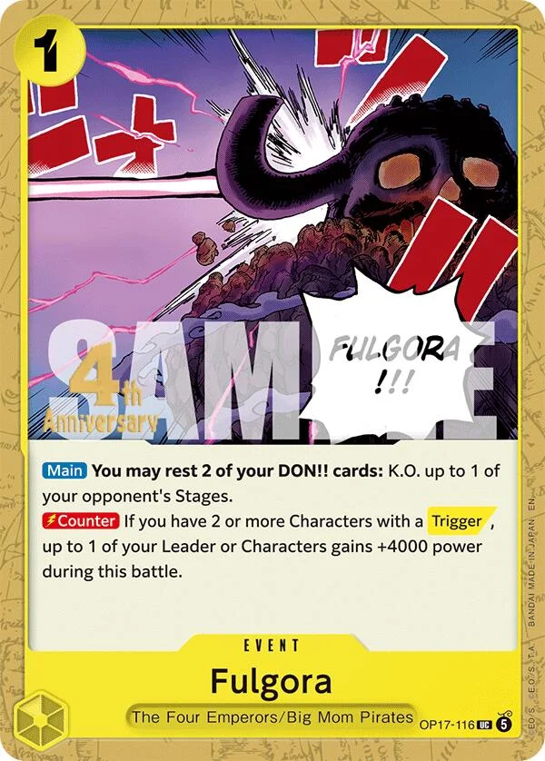 Fulgora, The World's Strongest Warriors Release Event Cards OP17-116