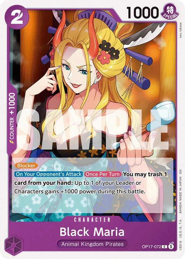 Black Maria, The World's Strongest Warriors OP17-072