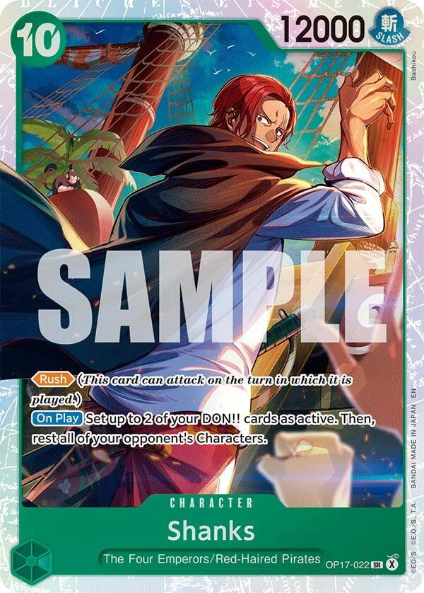 Shanks, The World's Strongest Warriors OP17-022