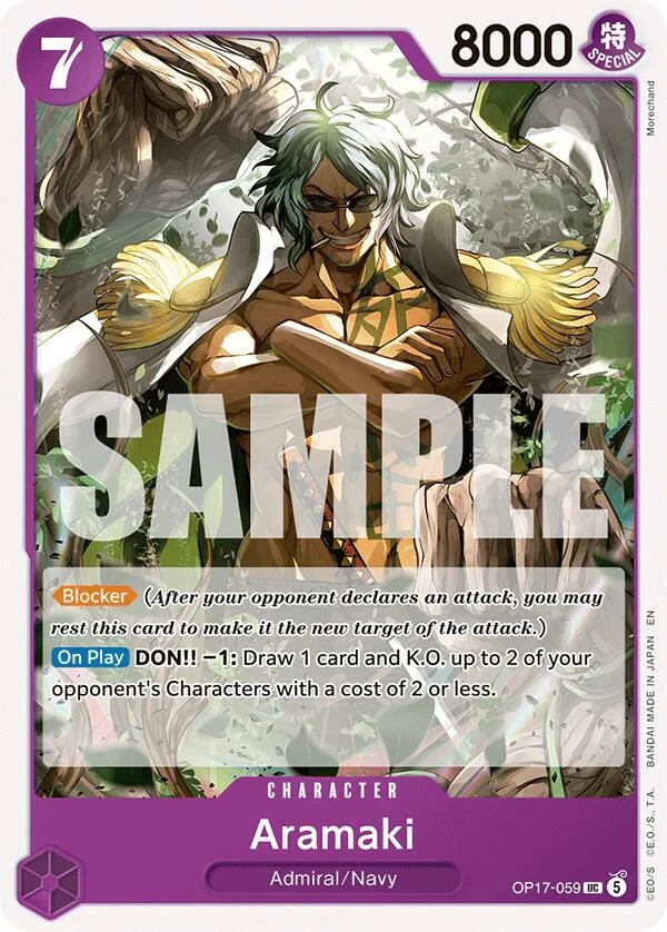 Aramaki, The World's Strongest Warriors OP17-059