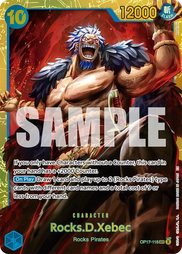 Rocks.D.Xebec, The World's Strongest Warriors OP17-118