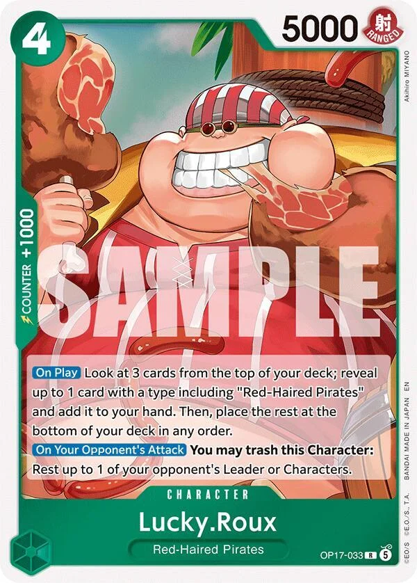 Lucky.Roux, The World's Strongest Warriors OP17-033